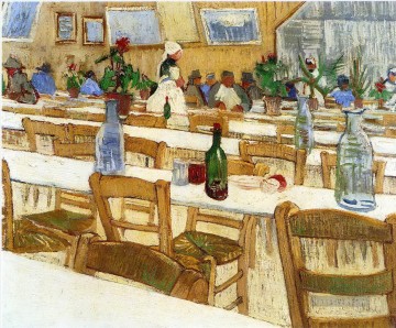 Innenraum eines Restaurants Vincent van Gogh Ölgemälde